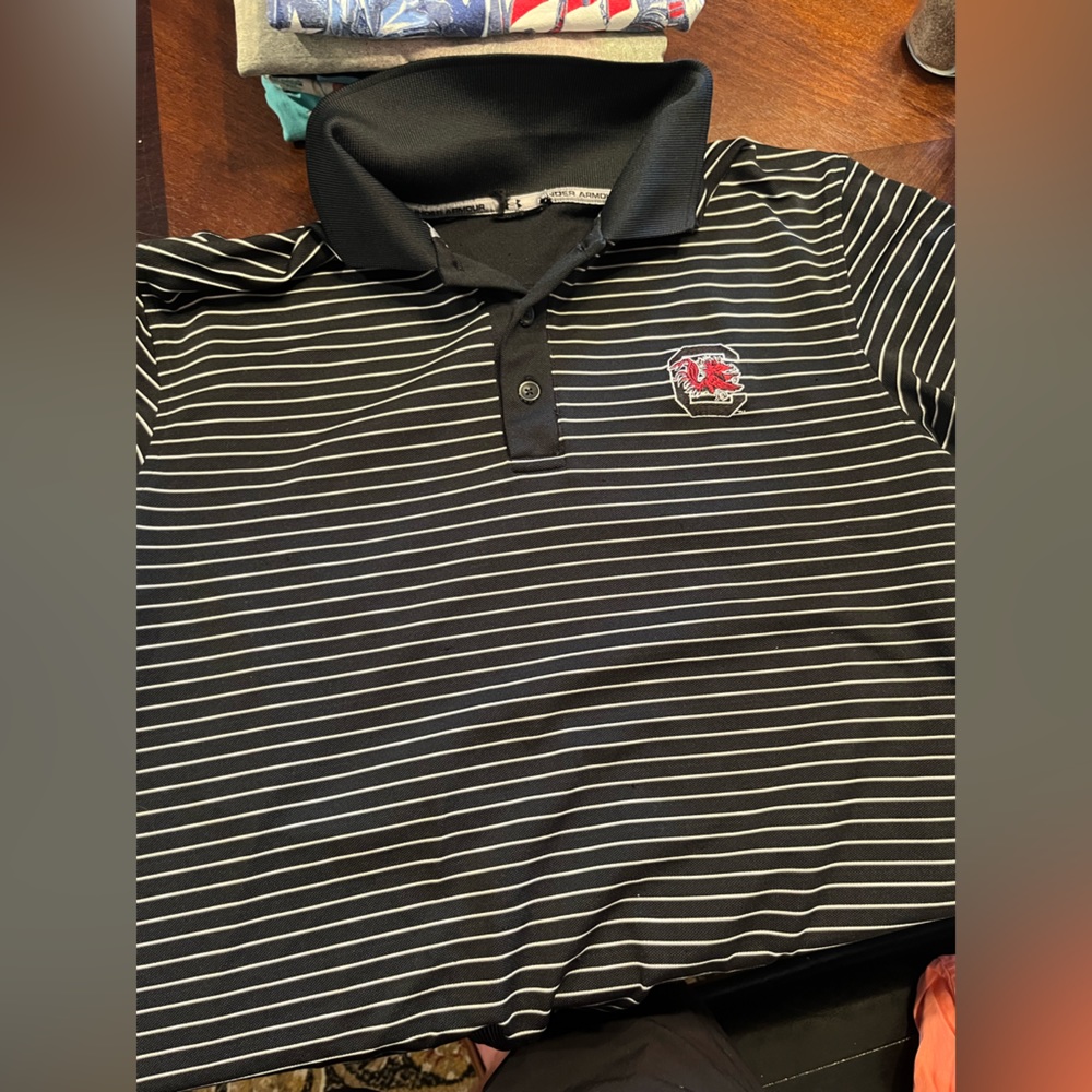 Under armpit South Carolina gamecock polo